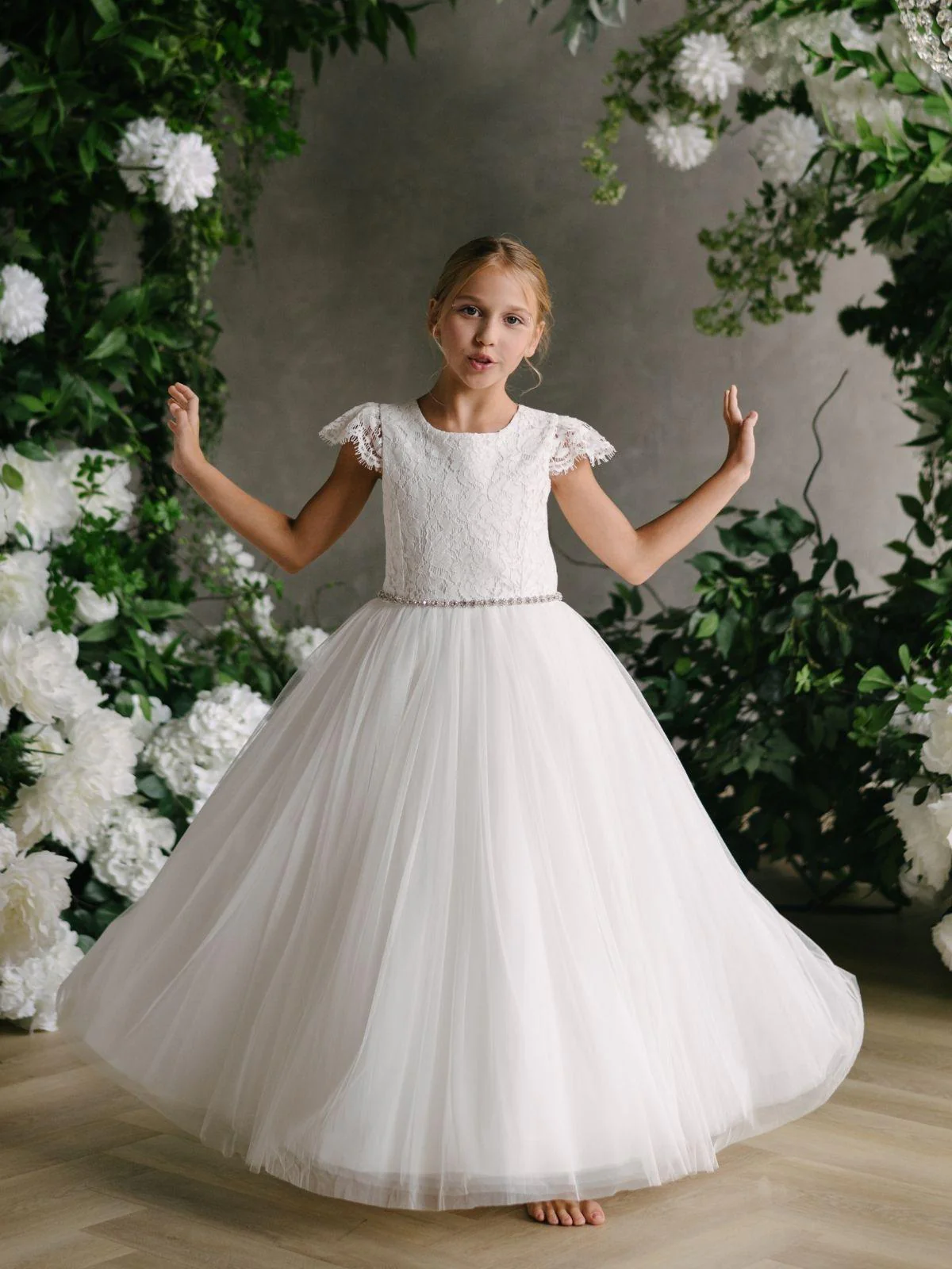 First Communion dress Ceremony Wear | Aurora - 706 - Beautiful ceremony dress delivered to Belfast and across the UK