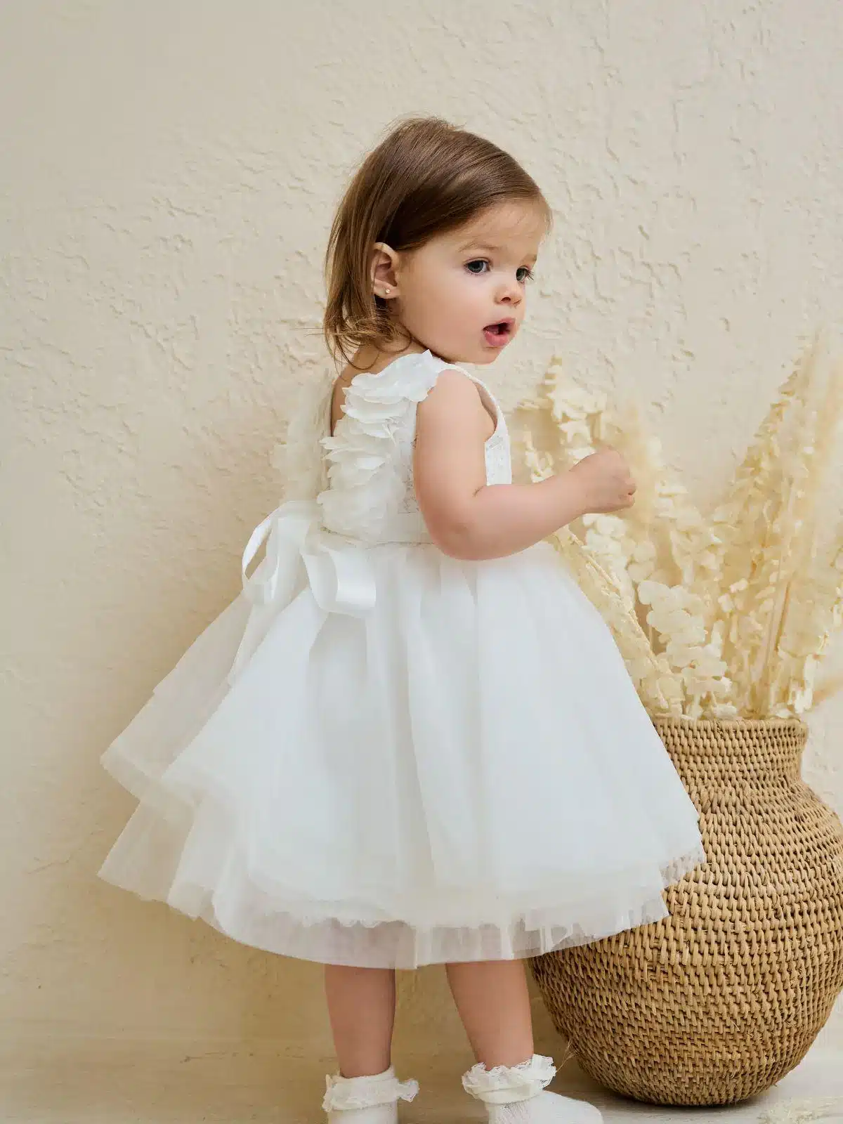 Baptism Dress | Amelia-B104 - Baptism Gown UK infant christening gown UK - Baptism Dress | Amelia-B104 delivered to Newcastle and across Britain