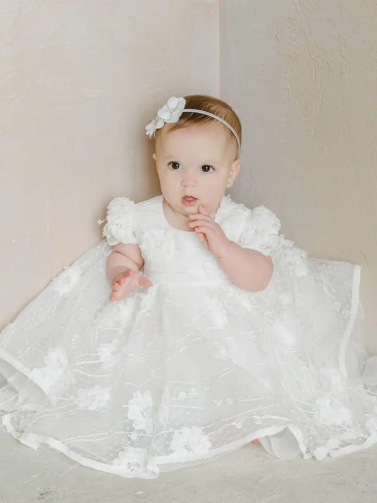 Baptism gown Baptism Dress | Misty - B25 - Beautiful ceremony dress delivered to Southampton and across the UK