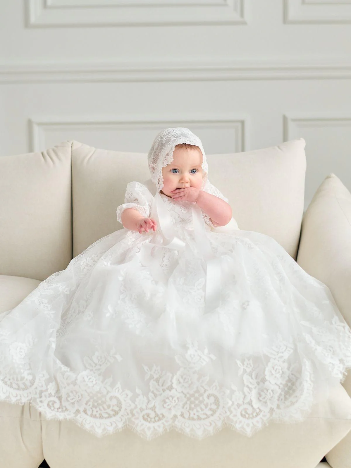 Baptism gown Baptism Dress | Rosanna - B81L - Beautiful ceremony dress delivered to Nottingham and across the UK