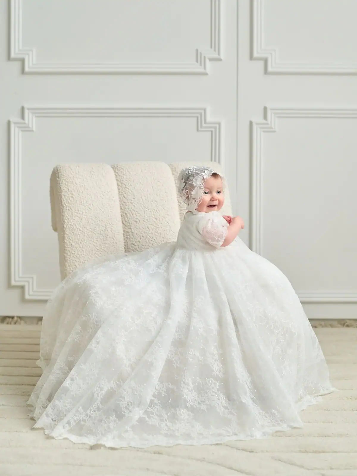 Baptism gown Baptism Dress | Honey - B92L - Beautiful ceremony dress delivered to Leicester and across the UK