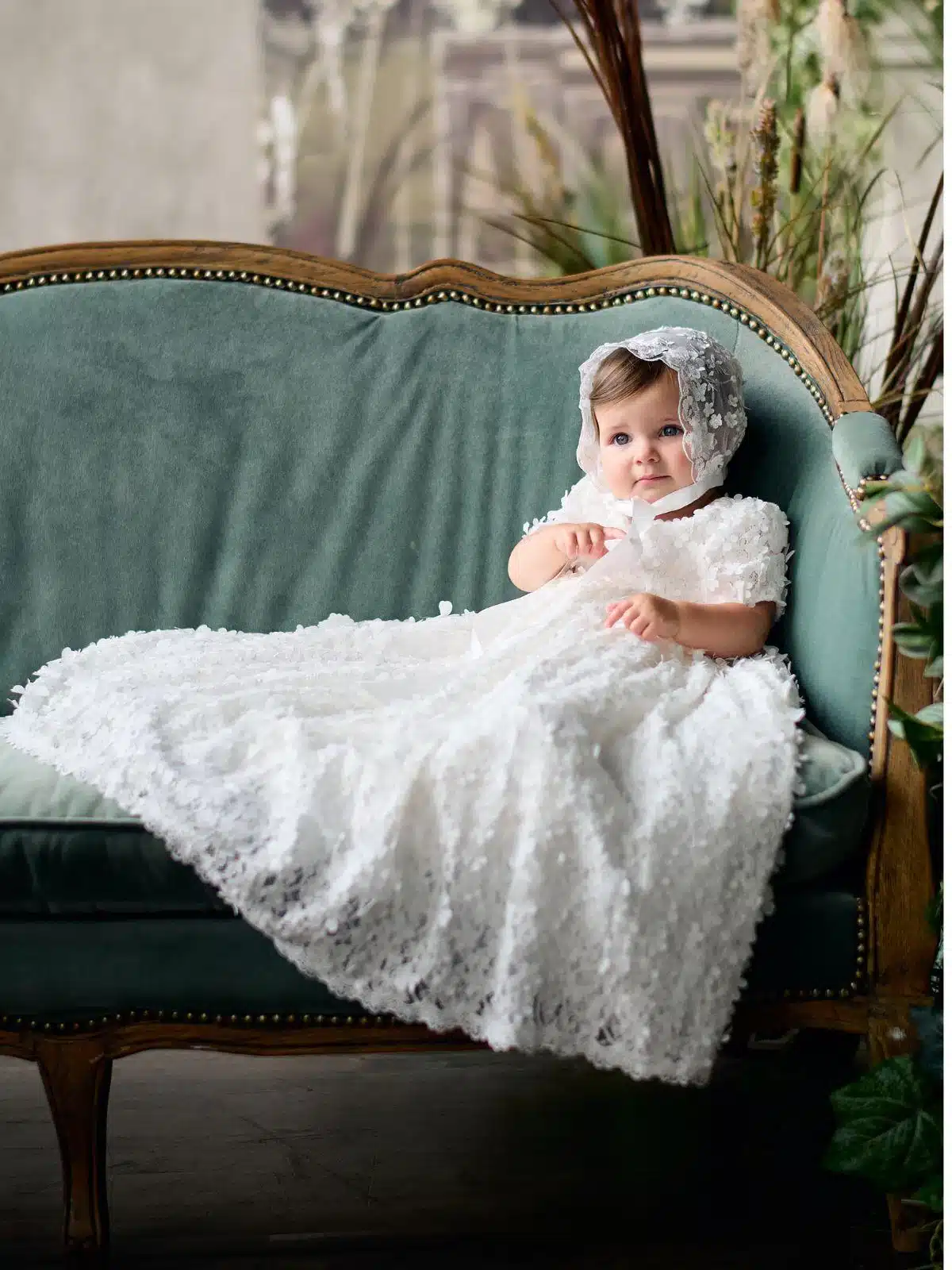 Baptism gown Baptism Dress | Viola-BL01 - Beautiful ceremony dress delivered to Sheffield and across the UK