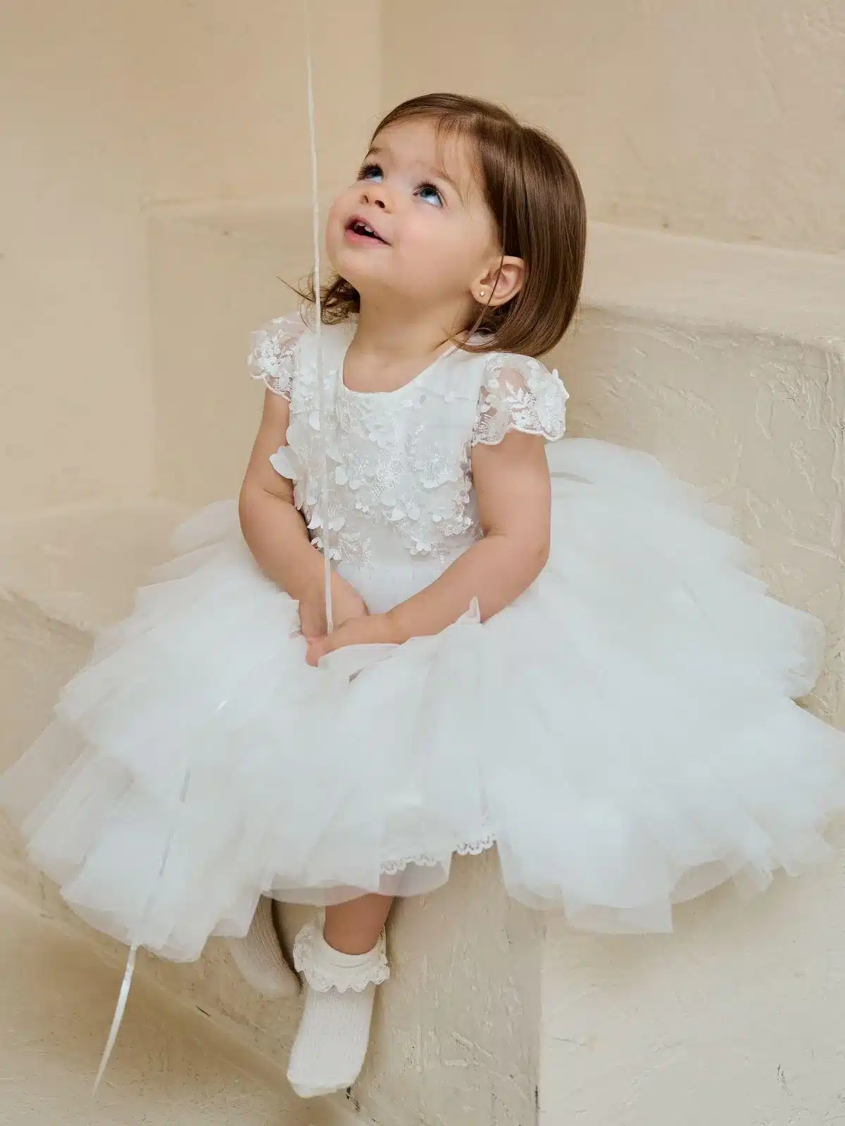 Baptism gown Baptism Dress | Eden - BS123 - Beautiful ceremony dress delivered to London and across the UK