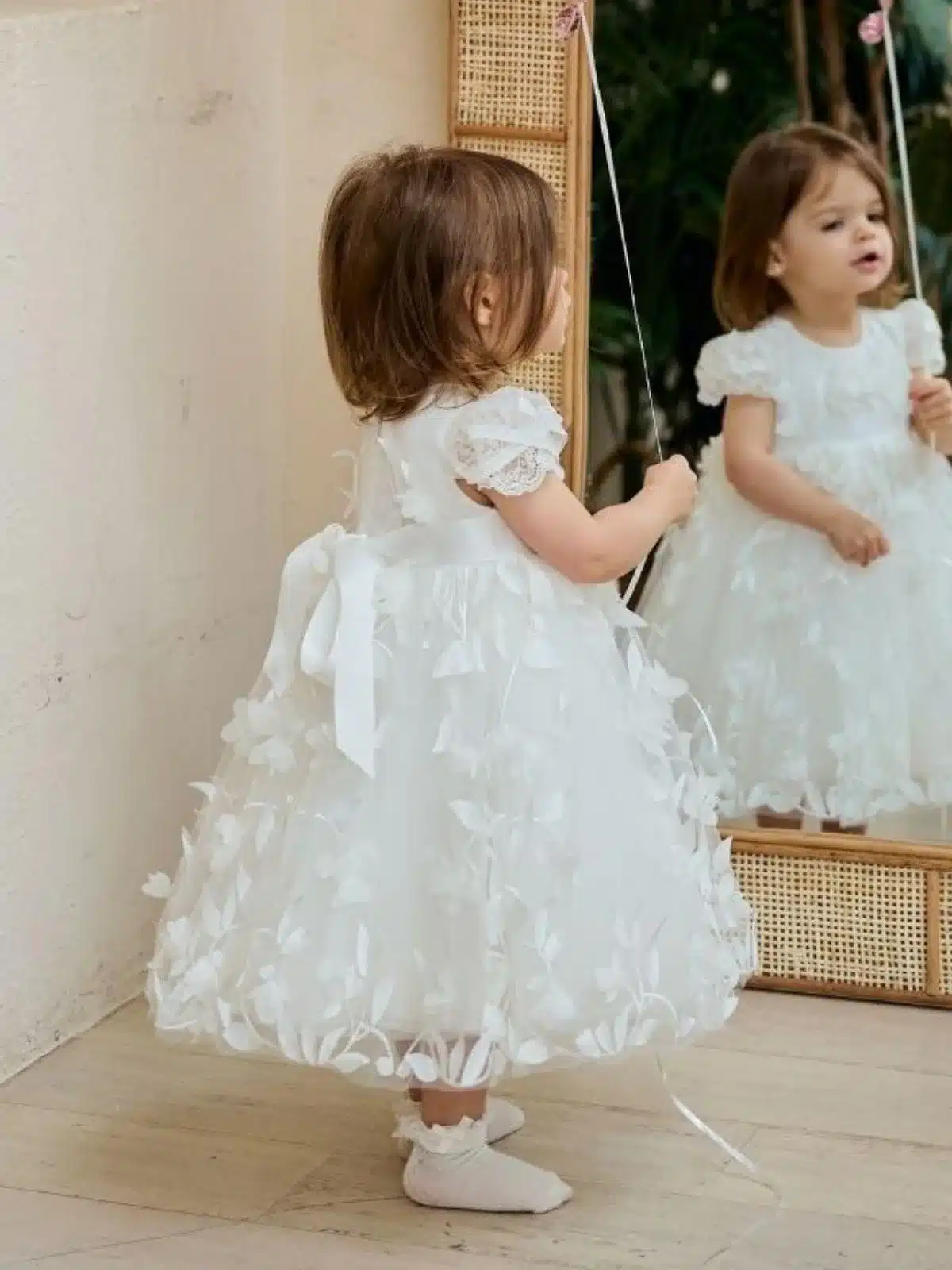 Baptism christening gown Baptism Dress | Amanda - BS24 detail view 4 - delivered to Liverpool