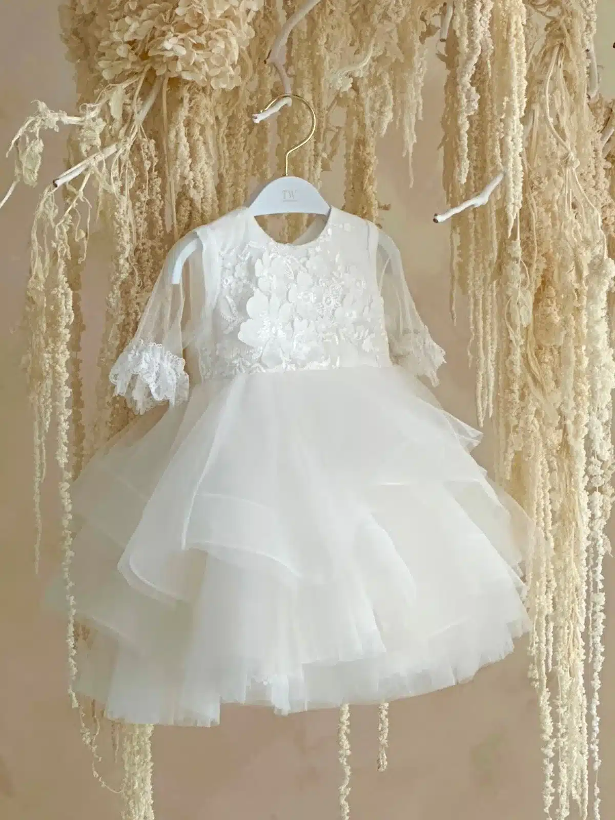 Baptism christening gown Baptism Dress | Alia - BS122 detail view 5 - delivered to Leeds