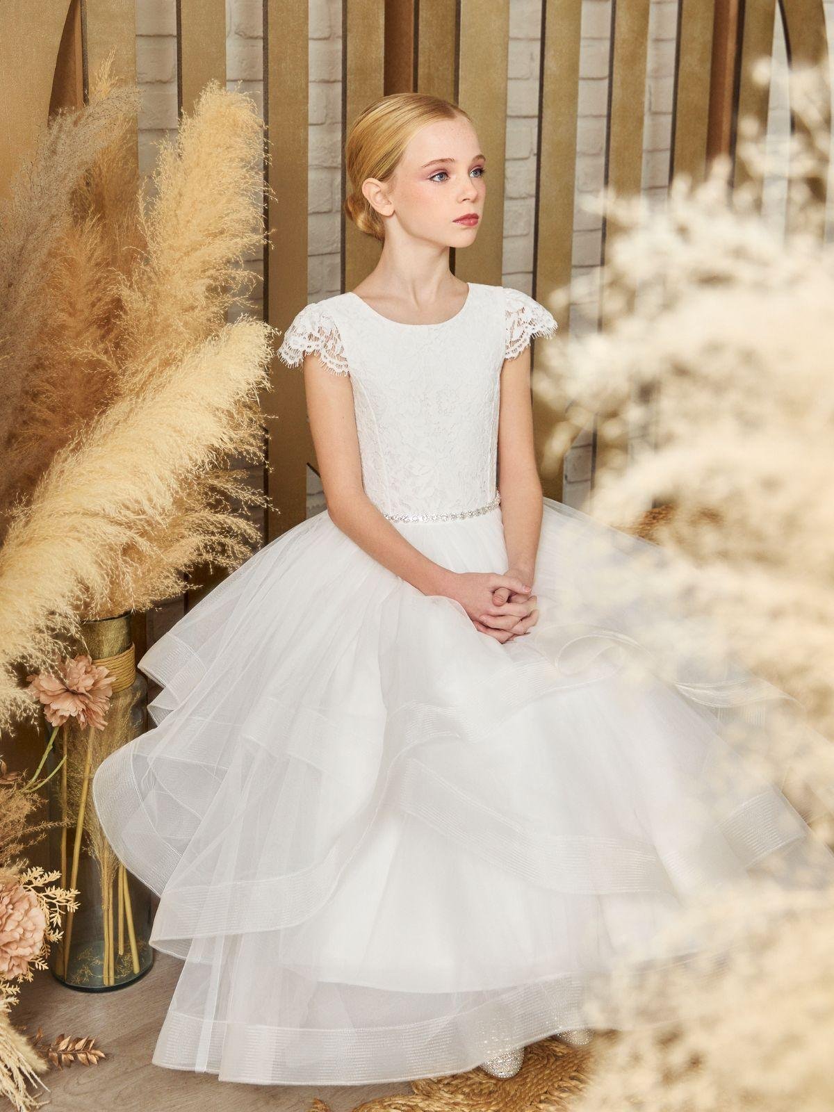 First Communion dress Ceremony Wear | Daphne - DS05 - Beautiful ceremony dress delivered to Cardiff and across the UK