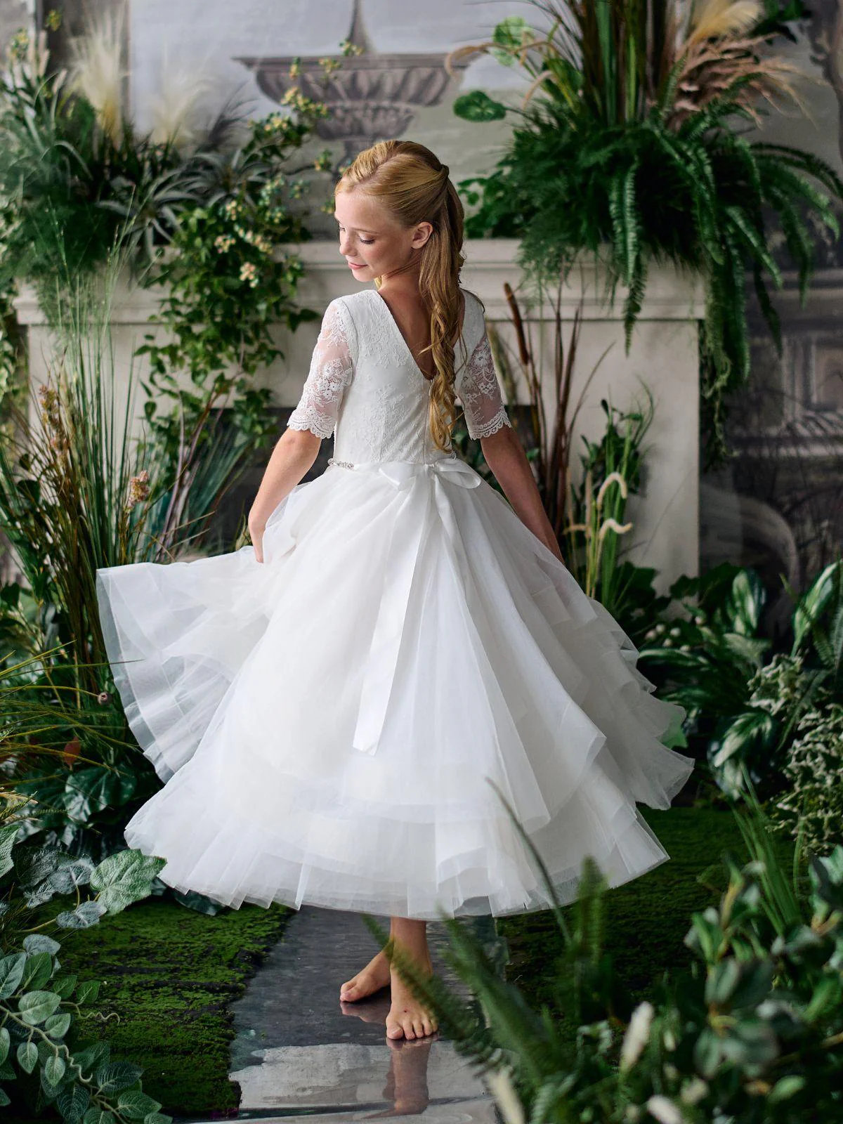 Flower girl dress Ceremony Wear | Caroline - F261 detail view 4 - delivered to Liverpool