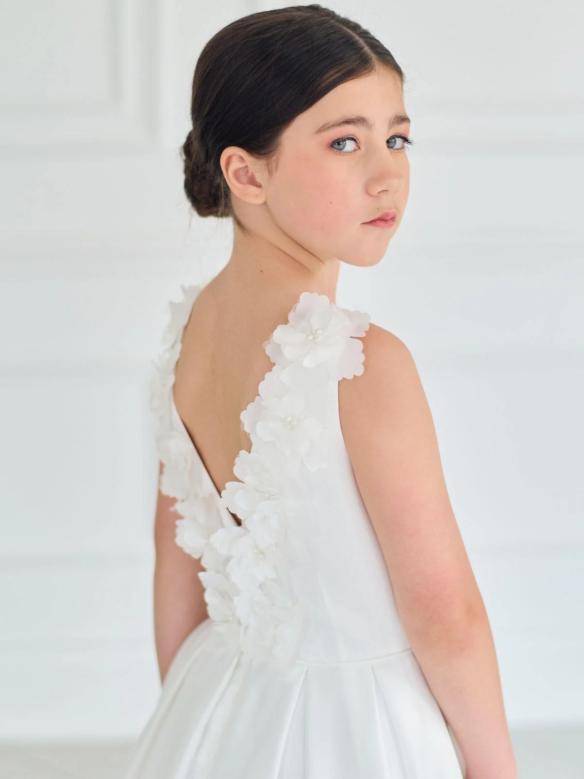 Ceremony Wear | Janie- FS36/GS36 - Flower Girl Dress UK white flower girl gown UK - Ceremony Wear | Janie- FS36/GS36 for weddings in Nottingham and UK wide