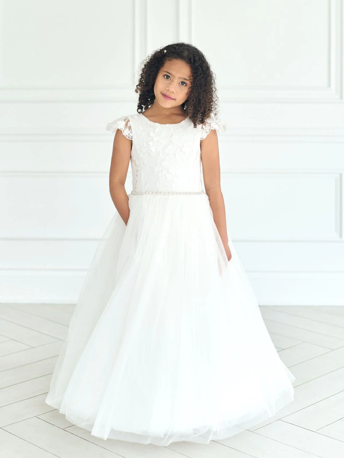 First Communion dress Ceremony Wear | Skylar - GS04 - Beautiful ceremony dress delivered to London and across the UK
