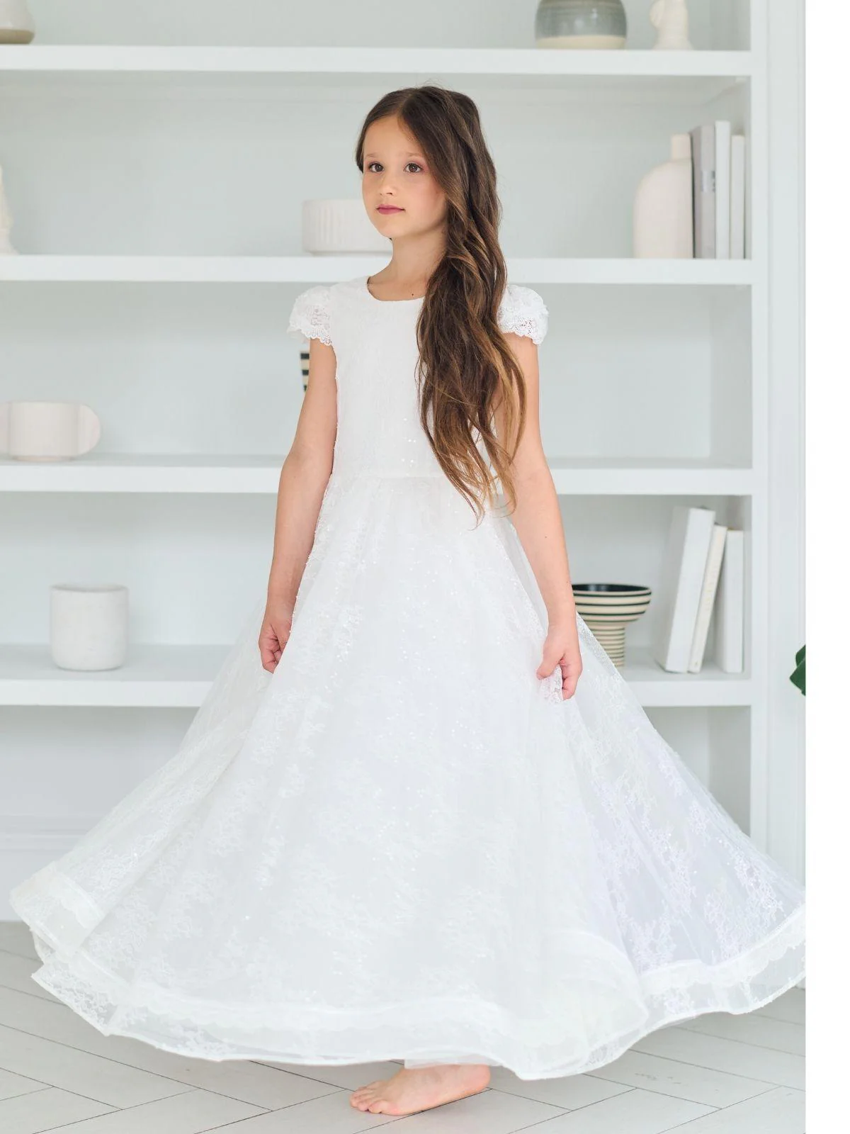 First Communion dress Ceremony Wear | Annabelle - GS401 detail view 2 - delivered to Manchester