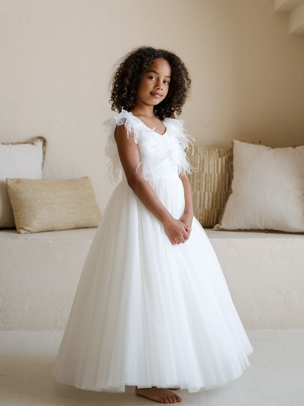 First Communion dress Ceremony Wear | Mavis - SK01 - Beautiful ceremony dress delivered to Brighton and across the UK