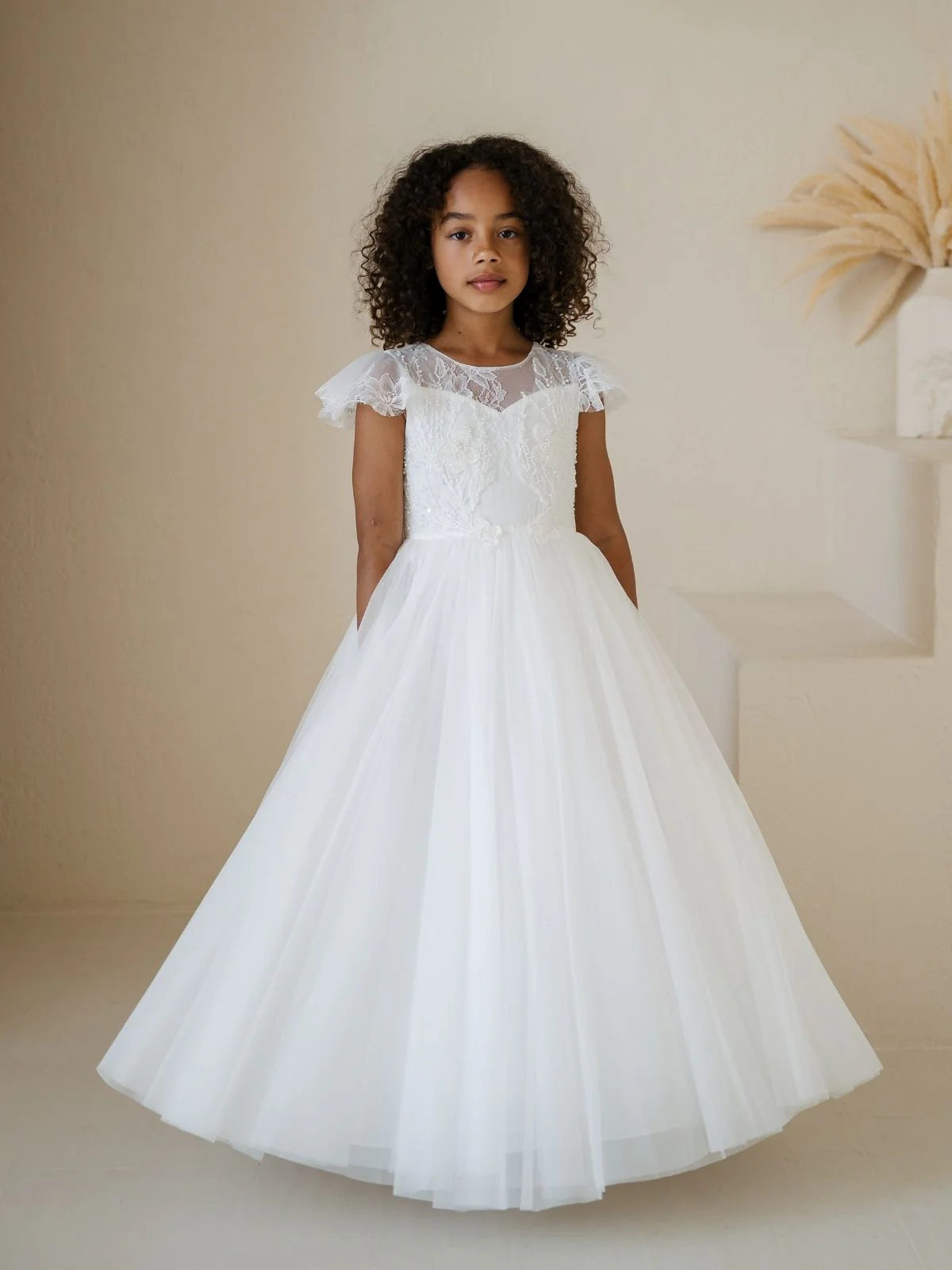 First Communion dress Ceremony Wear | Emerald - SK05 - Beautiful ceremony dress delivered to Cambridge and across the UK