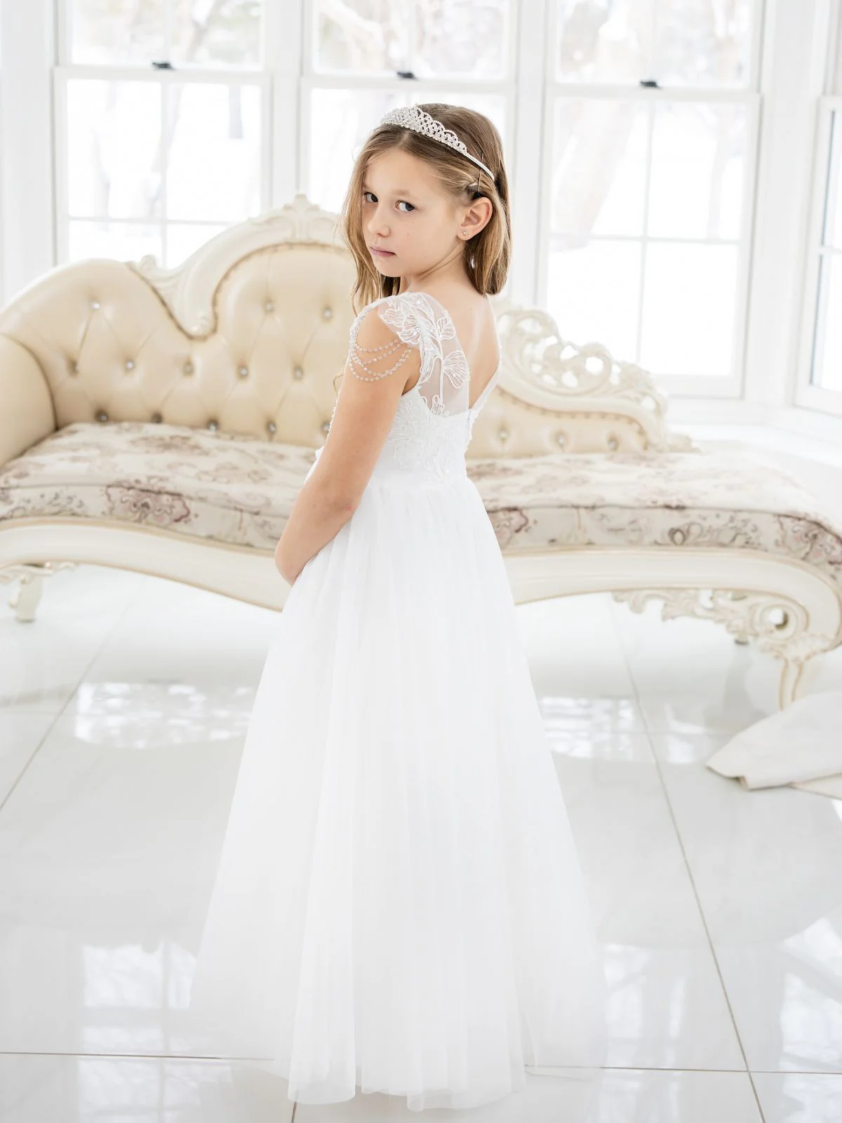First Communion dress Ceremony Wear | Tallulah - SK07 - Beautiful ceremony dress delivered to Leeds and across the UK