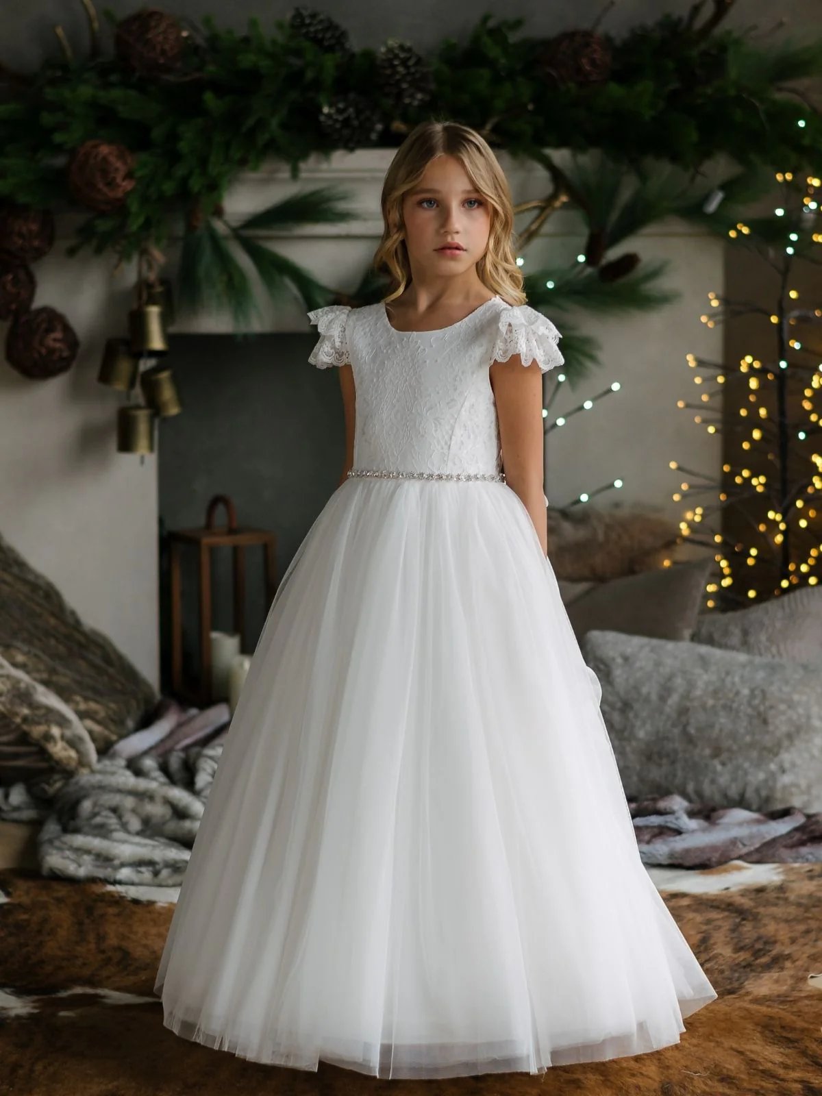 First Communion dress Ceremony Wear | Trista - SK15 - Beautiful ceremony dress delivered to Edinburgh and across the UK