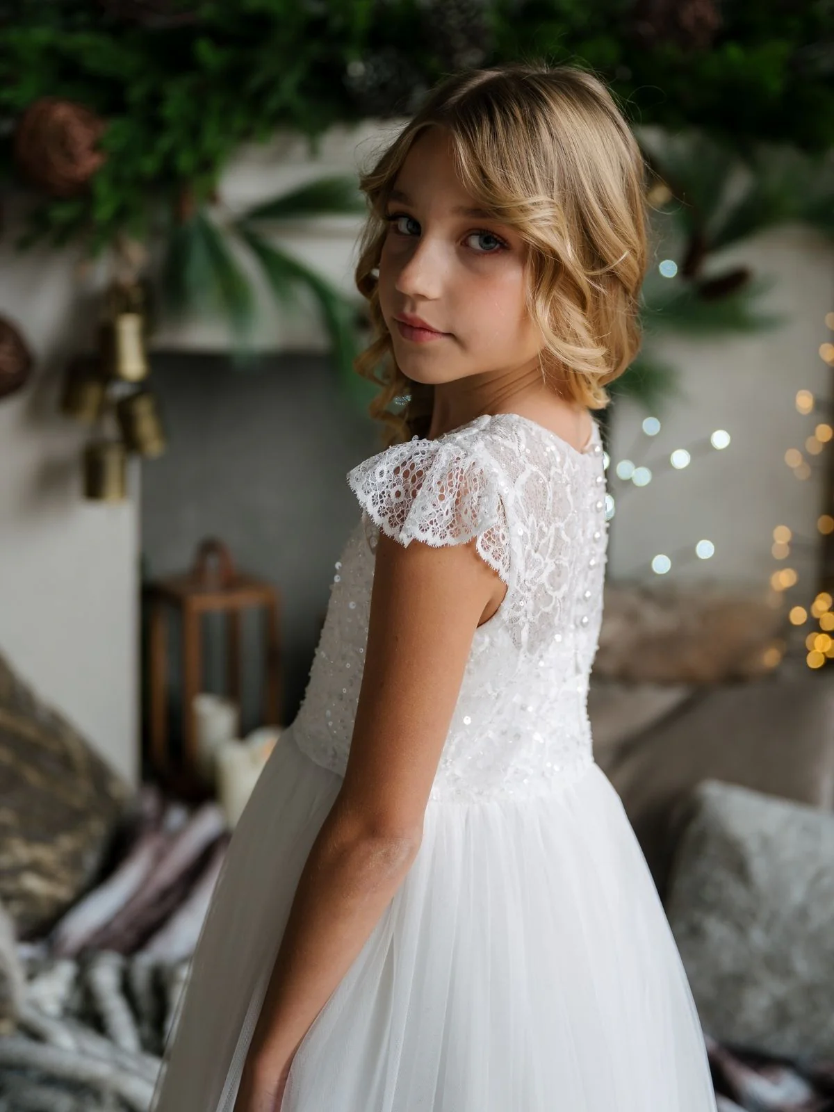 First Communion dress Ceremony Wear | Nadia - SK22 - Beautiful ceremony dress delivered to Edinburgh and across the UK