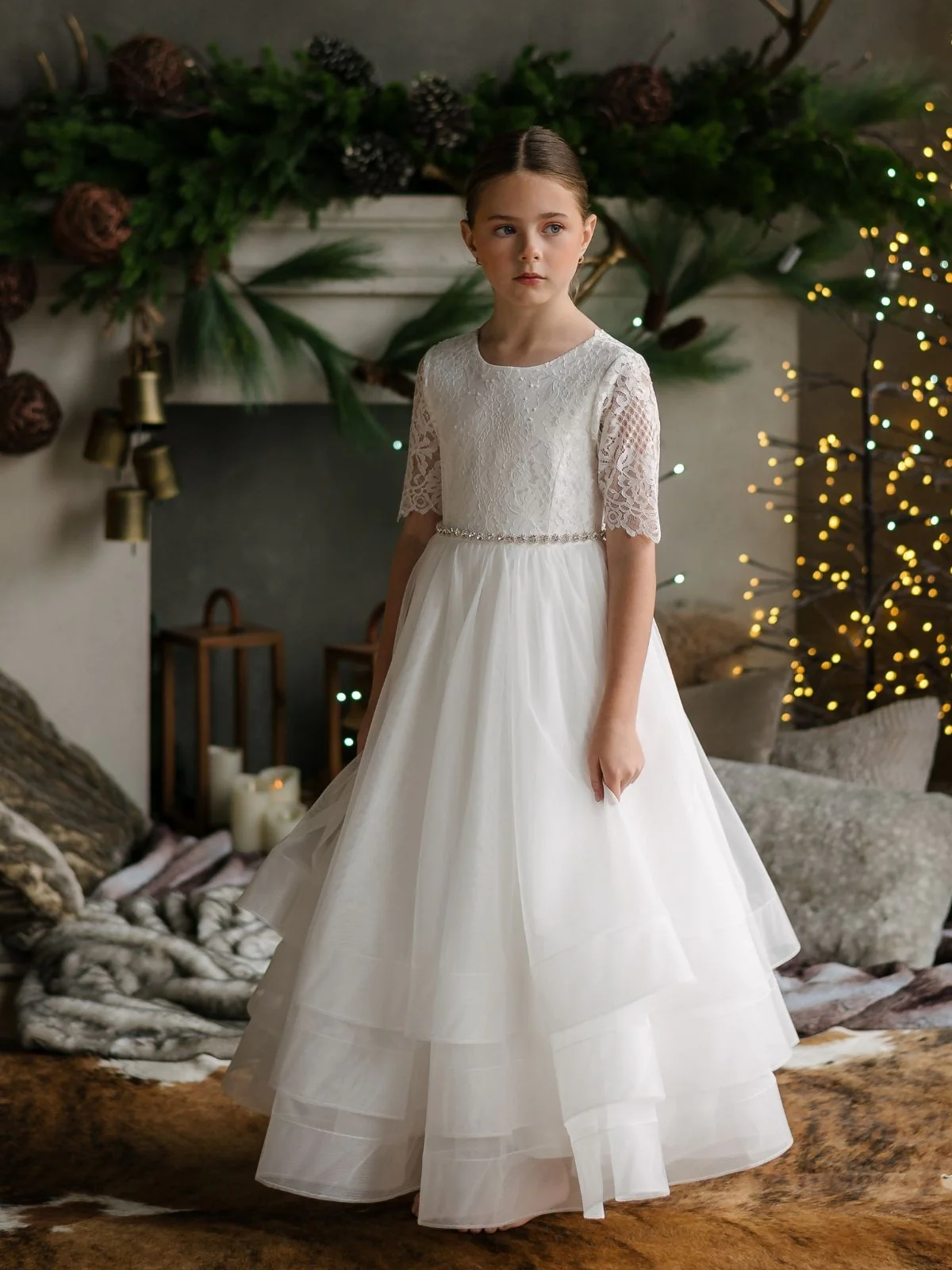 First Communion dress Ceremony Wear | Sydney - SK26 - Beautiful ceremony dress delivered to Birmingham and across the UK