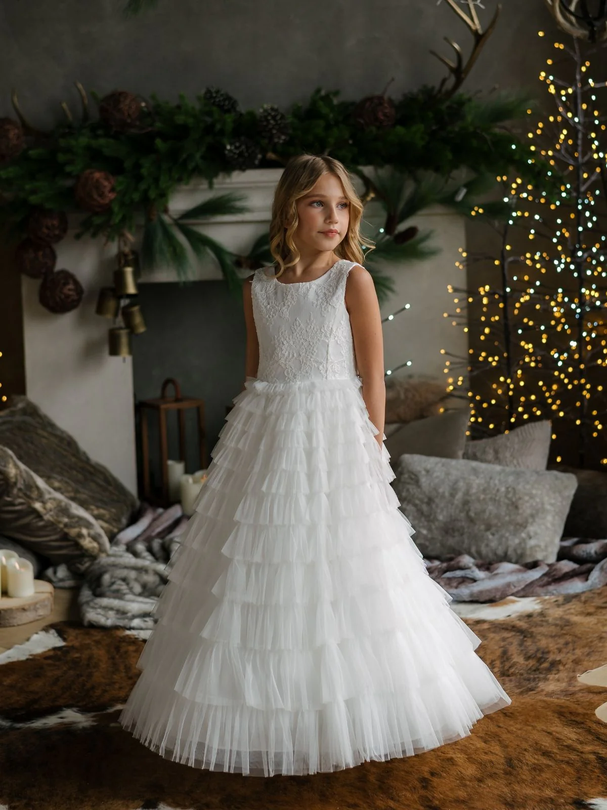 First Communion dress Ceremony Wear | Celeste - SK42 - Beautiful ceremony dress delivered to Leicester and across the UK