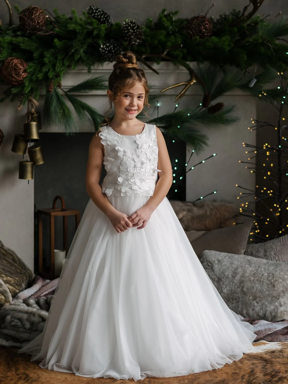 First Communion dress Ceremony Wear | Juliette - SK55 - Beautiful ceremony dress delivered to Bristol and across the UK