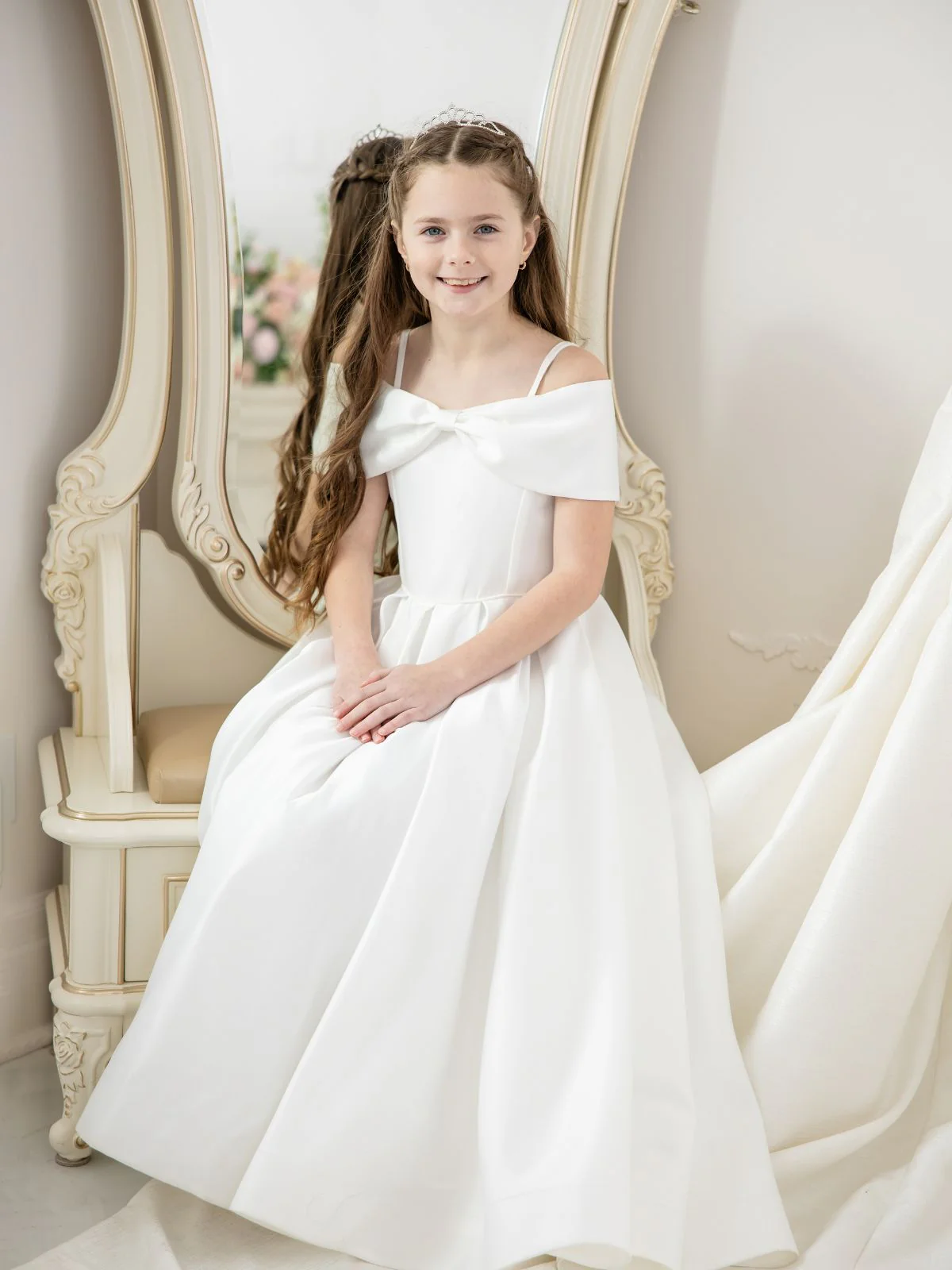 First Communion dress Ceremony Wear | Genesis - SK61 - Beautiful ceremony dress delivered to Leicester and across the UK